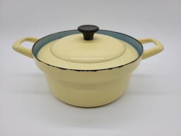 Casserole en métal émaillé jaune, Enlèvement ou Envoi, Utilisé, /, /