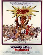 Grote bioscoopposter  Bananas film van Woody Allen 1971, Rechthoekig Staand, Deurposter of groter, Ophalen of Verzenden, Zo goed als nieuw