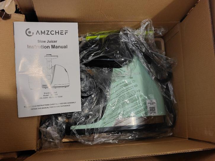 AMZCHEF Extracteur lent, facile à nettoyer, Electroménager, Extracteurs de jus, Neuf, Presse-agrumes lent, Enlèvement ou Envoi