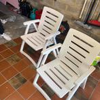 opklapbare stoelen wit, Tuin en Terras, Ophalen, Zo goed als nieuw