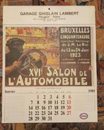 Calendrier PUB ESSO XVI salon Automobile 1985 Peugeot, Enlèvement ou Envoi