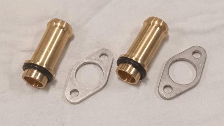 Verbindstukken kachelradiator, brons, Klassieke Mini, Auto-onderdelen, Airco en Verwarming, Mini, Rover, Austin, Nieuw, Ophalen