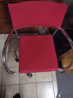 bureaustoel jaren 70, Enlèvement, Comme neuf, Rouge, Chaise de bureau