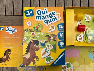 Qui mange quoi ? + 3ans Ravensburger beschikbaar voor biedingen