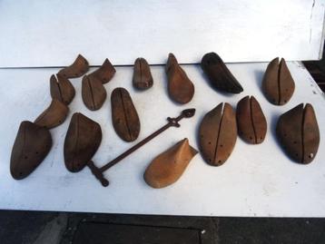 Ancien embauchoir à visse de cordonnier + 16 formes, Enlèvement ou Envoi
