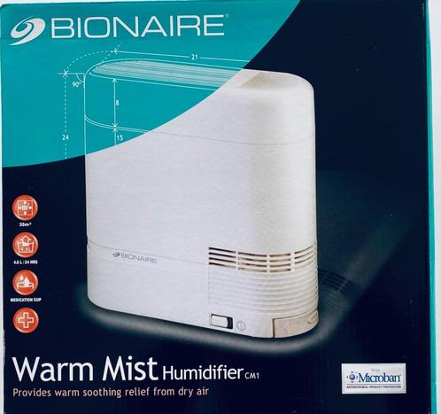 Luchtbevochtiger Bionaire NEW, Electroménager, Équipement de traitement de l'air, Neuf, Humidificateur, Enlèvement ou Envoi