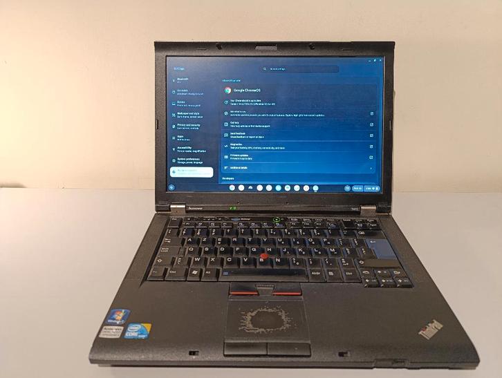 Lenovo ThinkPad T410 – Intel i5 – ChromeOS Flex, Informatique & Logiciels, Chromebooks, Utilisé, 14 pouces, 4 GB ou moins, 256 GB ou plus