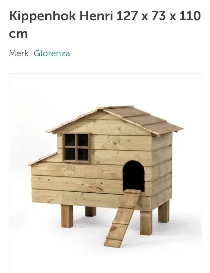 Splinternieuw kippenhok glorenza Henri, Oudenaarde, Animaux & Accessoires, Autres accessoires pour animaux, Enlèvement