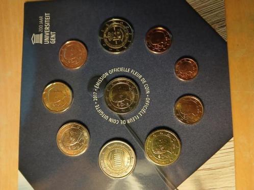 Euromuntenset België 2017 met extra 2 herdenkingsmunten univ, Postzegels en Munten, Munten | Europa | Euromunten, Setje, Overige waardes