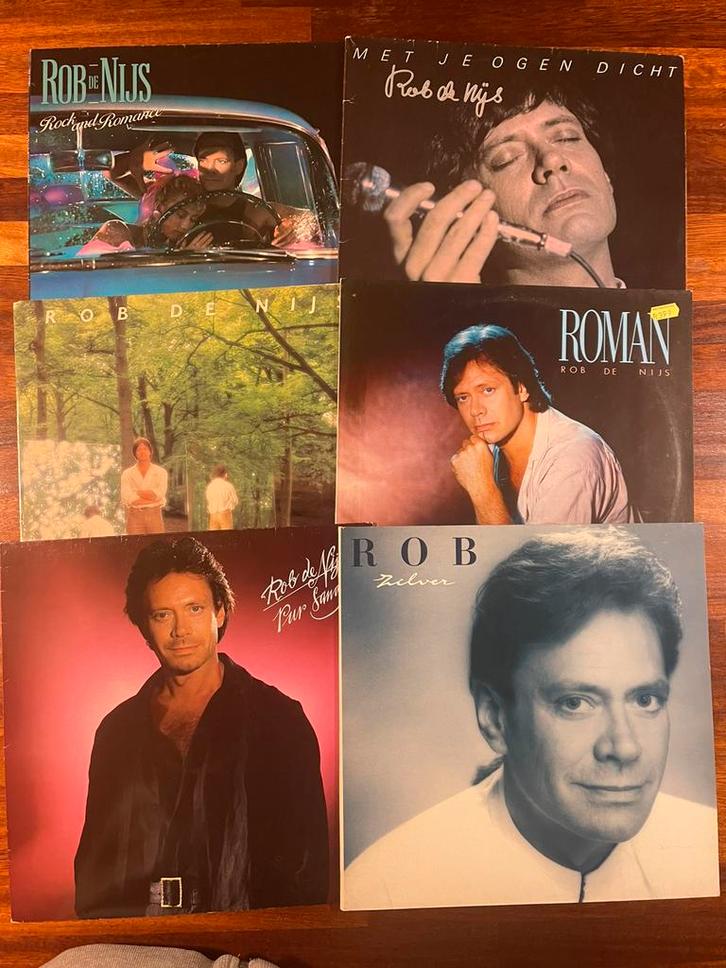 ROB DE NIJS 6 originele vinyl 33 rpm lp album records, Cd's en Dvd's, Vinyl | Nederlandstalig, Gebruikt, Levenslied of Smartlap
