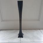 Zwarte glazen vaas, Huis en Inrichting, Woonaccessoires | Vazen, Ophalen, 50 tot 75 cm, Zwart, Glas