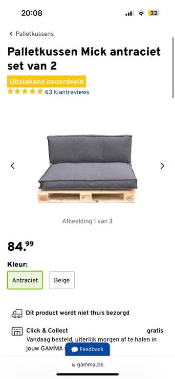 Pallet kussen tuin  beschikbaar voor biedingen