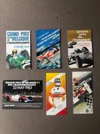 oude brochures folders Grand Prix F1 Francorchamps Zolder, Ophalen of Verzenden, Formule 1