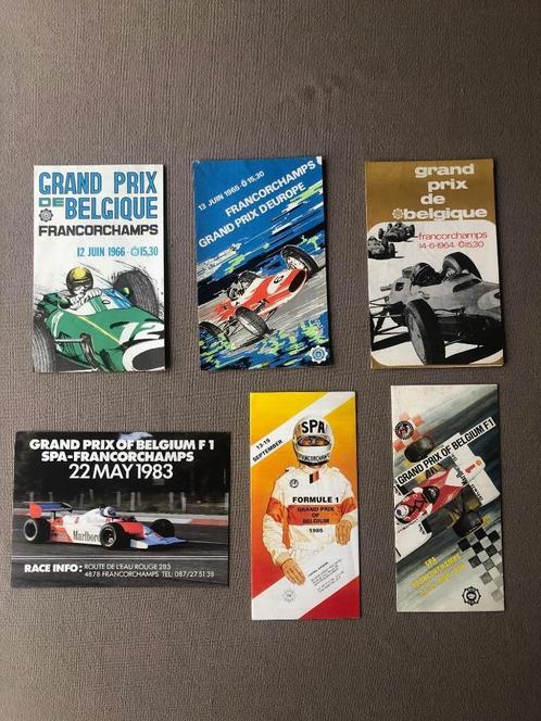 anciennes brochures Grand Prix F1 Francorchamps Spa Zolder, Collections, Marques automobiles, Motos & Formules 1, ForTwo, Enlèvement ou Envoi