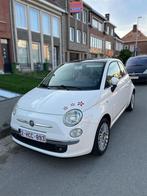 Fiat 500 1.2i te koop met airco, Auto's, Euro 5, 1242 cc, 4 cilinders, Wit