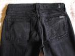 Zwarte effen dames jeans '7 For all Mankind', maat: 27, Kleding | Dames, Spijkerbroeken en Jeans, Gedragen, Ophalen of Verzenden