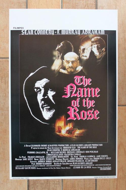 filmaffiche The Name Of The Rose Sean Connery filmposter, Collections, Posters & Affiches, Comme neuf, Cinéma et TV, A1 jusqu'à A3