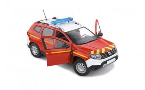 1:18 Solido 1804605 Dacia Duster MK2 Pompiers brandweer, Hobby en Vrije tijd, Modelauto's | 1:18, Nieuw, Auto, Solido, Ophalen of Verzenden