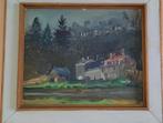 De rivier Vesdre in Chaudfontaine 1962 door Elie Plancke, Antiek en Kunst, Kunst | Schilderijen | Klassiek, Ophalen