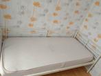 Matras 140 x 200 cm, hoofdkussen en beddengoed, Ophalen, Gebruikt, 90 cm, Eenpersoons
