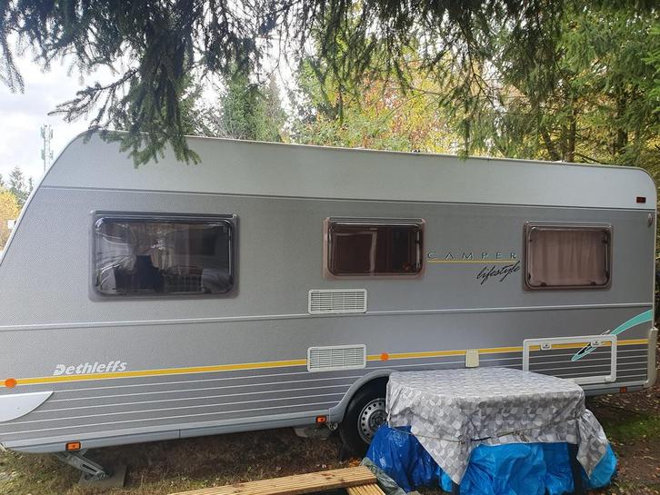 D ethleffs Caravan tot 4pers, Caravans en Kamperen, Caravans, Particulier, tot en met 4, Frans bed, Fietsenrek, Ophalen
