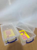 Pack de 2 boîtes de rangement transparentes – 9 litres, Enlèvement, Comme neuf