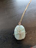 ketting met groene steen -6€, Handtassen en Accessoires, Kettingen, Ophalen of Verzenden, Zo goed als nieuw, Groen