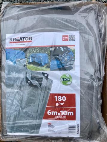 Dekzeil 6m x 10m 180g/m2 NIEUW IN VERPAKKING beschikbaar voor biedingen