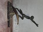 Bronzen beeld gesigneerd, Antiek en Kunst, Ophalen, Brons