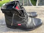 Bottines cuir noir de marque LEVIS, Zwart, Boots, Ophalen of Verzenden, Zo goed als nieuw