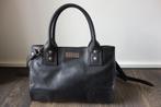 Sac cuir lisse noir "CLIO GOLDBRENNER" Envoi compris, Verzenden, Gebruikt, Zwart