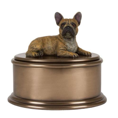 Franse Bull beeld op koper metalen urn (slechts 1 exemplaar), Animaux & Accessoires, Accessoires pour chiens, Neuf, Enlèvement ou Envoi
