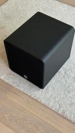 Subwoofer Q Acoustics QB12 Noir Laqué, Ophalen, Zo goed als nieuw, Subwoofer