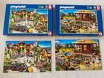 Playmobil puzzels 60 stuks boerderij en wilde dierenpost, Ophalen of Verzenden, Zo goed als nieuw