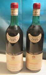 2 x Bertani Bardolino Classico Superior - 1980, Collections, Enlèvement ou Envoi, Pleine, Comme neuf, Vin rouge