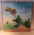 Mooi Modern geschilderd werk 'Hand plukt Boom' - fd Boom, Ophalen of Verzenden