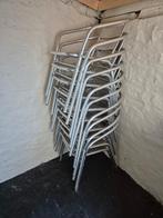 LOT van 10 stapelbare aluminium terrasstoelen, Tuin en Terras, Ophalen, Zo goed als nieuw, Aluminium, Stapelbaar