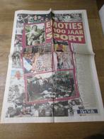 SPECIALE BIJLAGE DAGBLAD HET VOLK EMOTIES IN 100 JAAR SPORT, Collections, Revues, Journaux & Coupures, Envoi, Journal