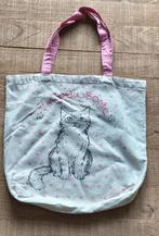 Beige tas met kat, Handtassen en Accessoires, Tassen | Damestassen, Ophalen of Verzenden, Beige