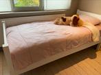 Wit bed bopita met verstelbare lattenbodem zonder matras, Huis en Inrichting, Ophalen, 90 cm, Eenpersoons, Wit