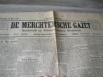 krant de Merchtemsche gazet, Collections, Revues, Journaux & Coupures, Enlèvement, Avant 1920, Journal