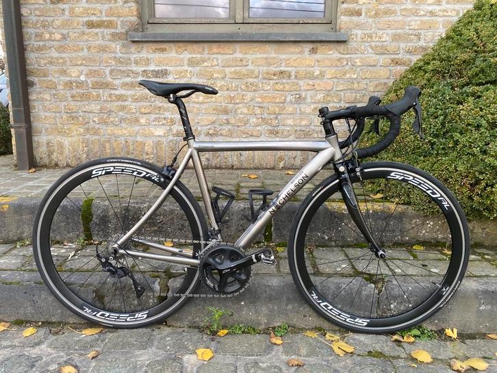 11 speed Titanium Nichelson maat 52, Vélos & Vélomoteurs, Vélos | Vélos de course, Comme neuf, Hommes, Autres marques, Plus de 20 vitesses