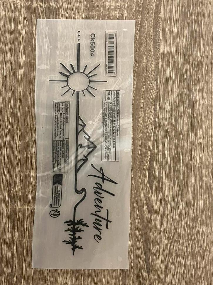 Sticker “Adventure, Hobby en Vrije tijd, Stempelen, Zo goed als nieuw, Ophalen of Verzenden