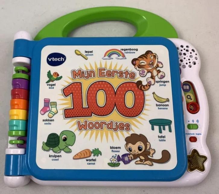 VTech Baby Mijn Eerste 100 Woordenboek Nederlands Engels, Kinderen en Baby's, Speelgoed | Vtech, Zo goed als nieuw, Verzenden