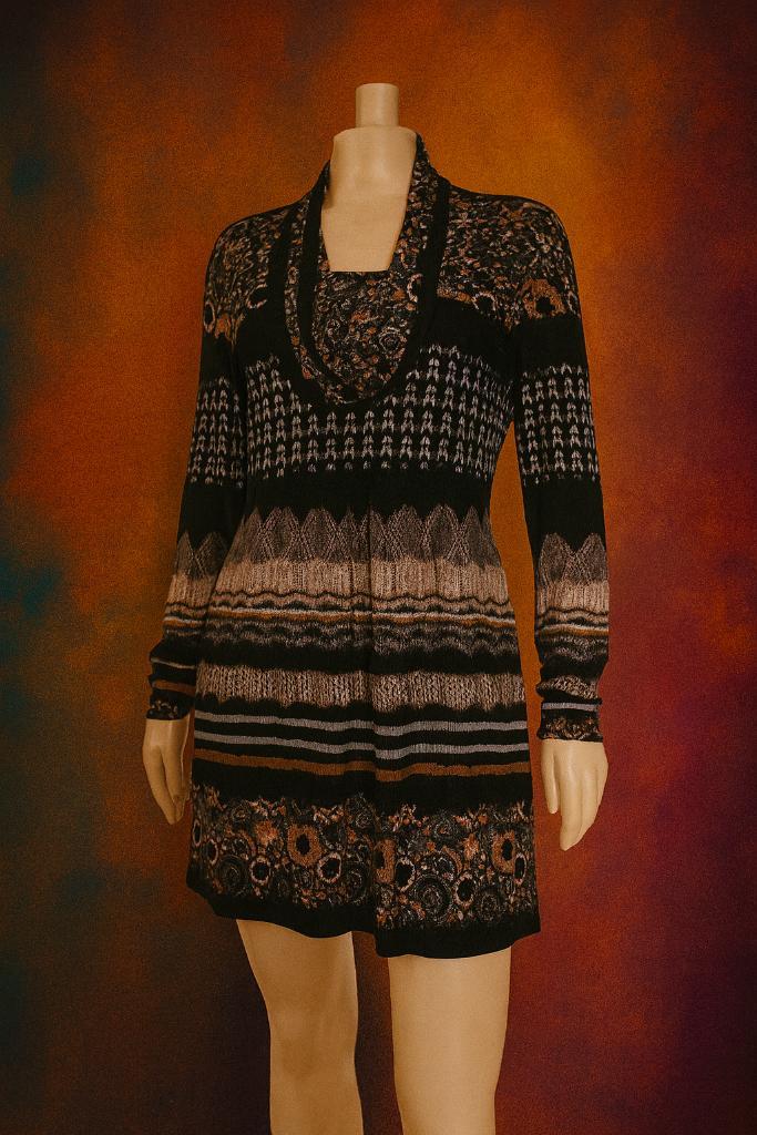katoenen jurk van Taifun – maat 36/38, Kleding | Dames, Jurken, Zo goed als nieuw, Maat 36 (S), Overige kleuren, Boven de knie