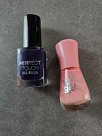 2 potjes nagellak (paars & roze), Ophalen of Verzenden, Zo goed als nieuw, Handen en Nagels, Make-up