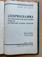 Leerprogramma katholieke lagere scholen 1936, Boeken, Ophalen of Verzenden