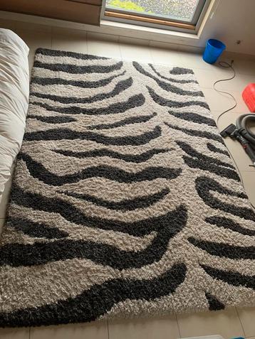 Tapis de luxe Zebra Shaggy, Enlèvement, Comme neuf