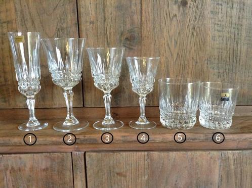 6 sets Luminarc Empereur glazen combineren, Verzamelen, Glas en Drinkglazen, Zo goed als nieuw, Overige typen, Ophalen