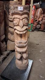 statue totem Tiki 100 cm en bois de cocotier, Enlèvement ou Envoi